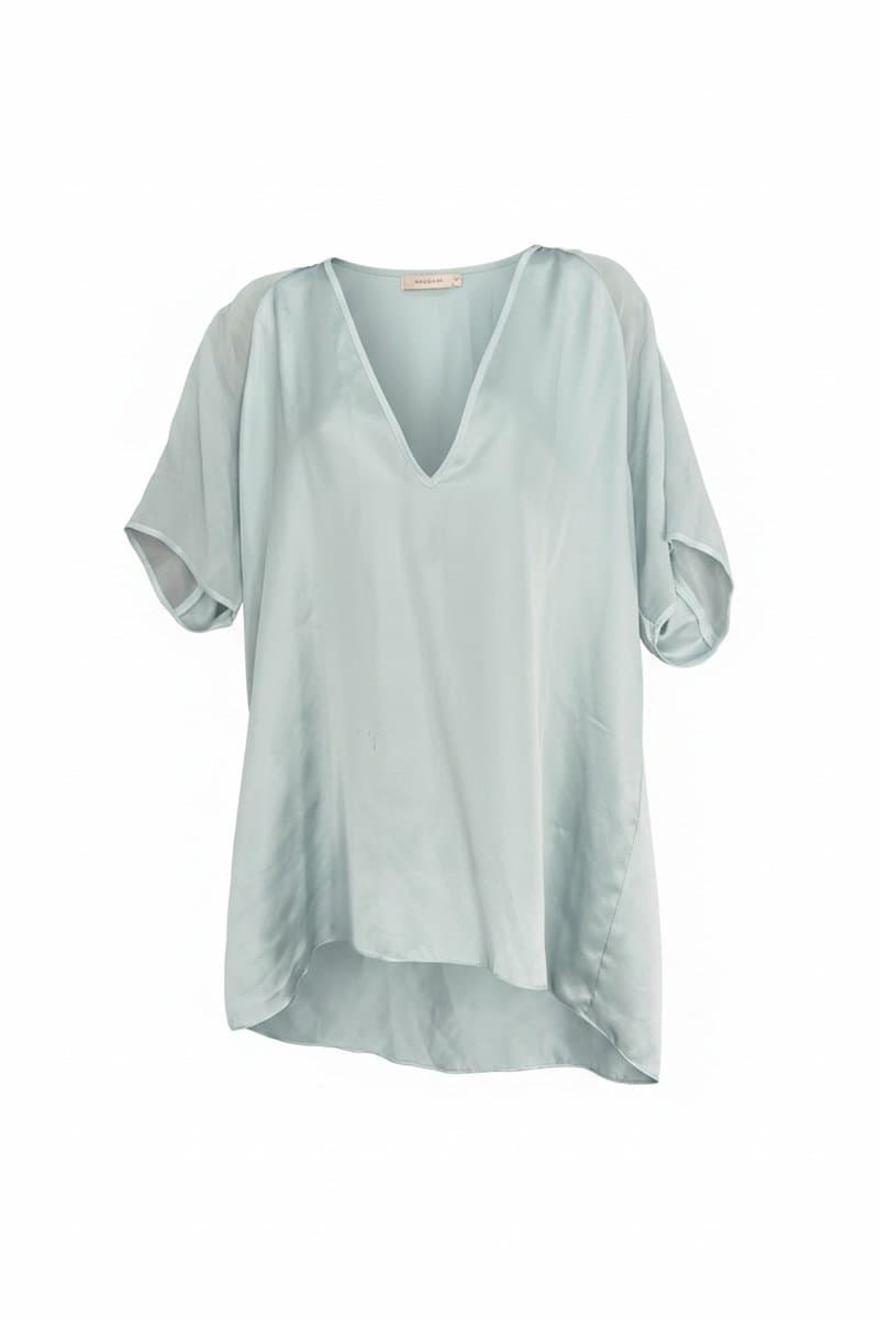 Blusa Seda Verde Cha Animale, Animale, Verde, tamanho 42