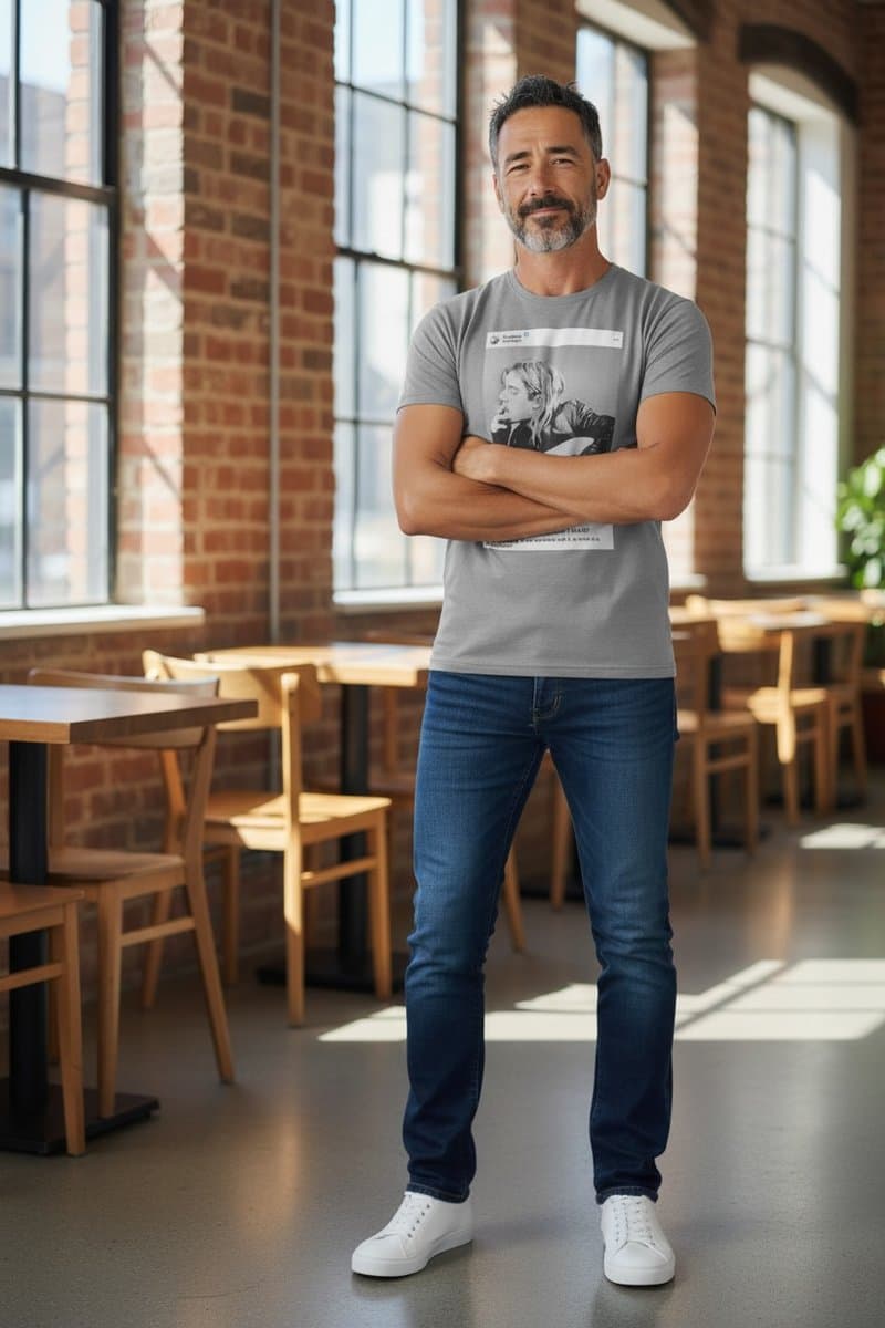 Camiseta Cinza Cobin, Cinza, tamanho G — foto 2