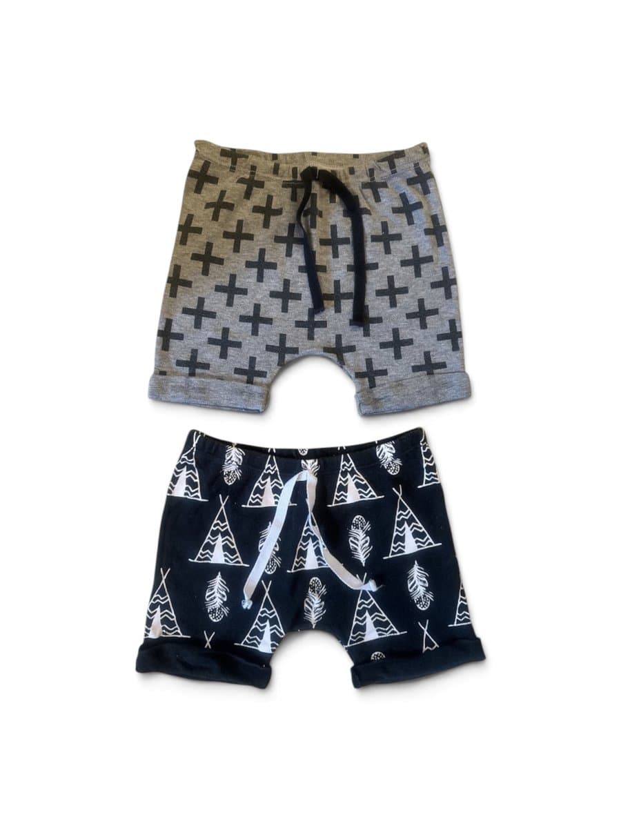 Kit Bermudas Malha Gng Kids, Estampada, tamanho GG baby