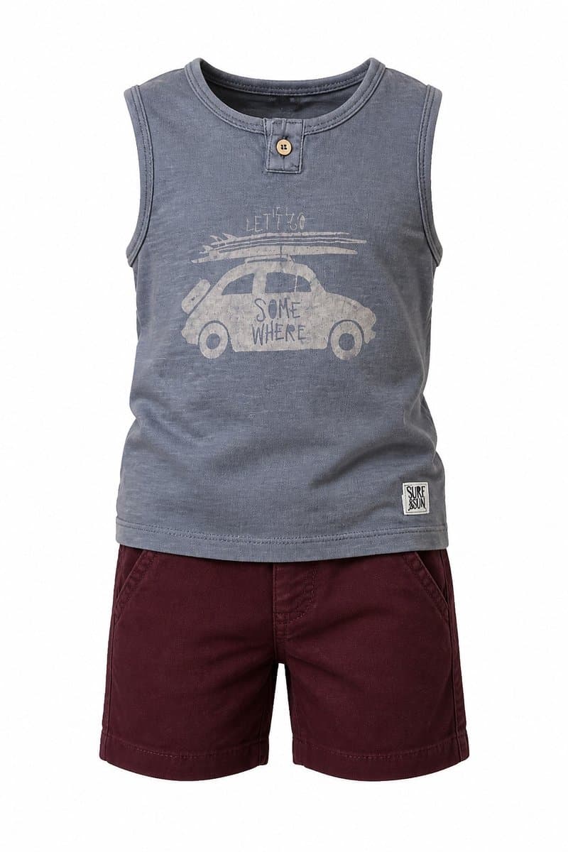Conjunto Fusca, Cinza, tamanho 2