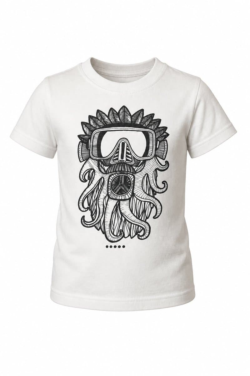 Camiseta Off Mergulhador Pipe, Branco, tamanho 2