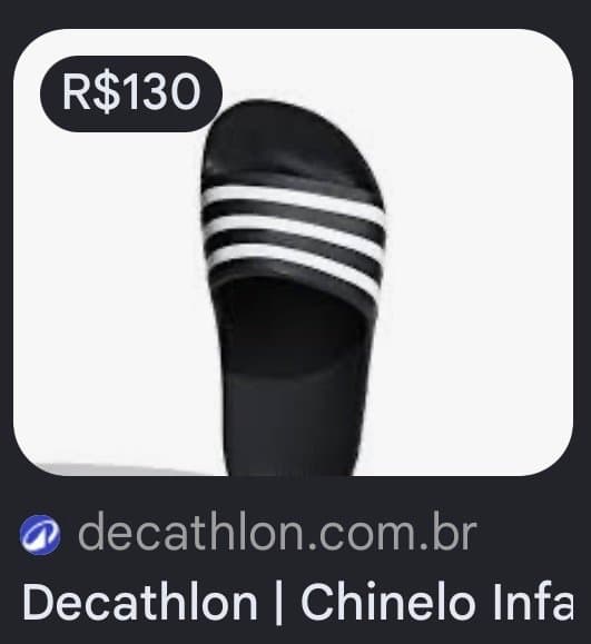 Chinelo Slide Adidas, Adidas, Preto, tamanho 29/30 — foto 3