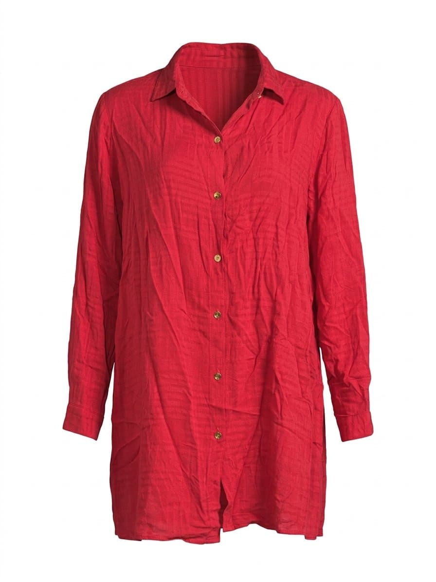 Chemise Vermelha Fio A Fio, Vermelho, tamanho M