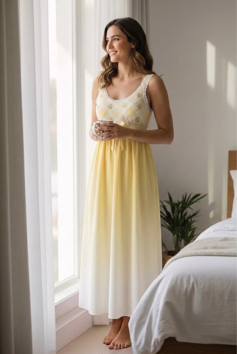 Camisola Amarela Algodao, Amarelo, tamanho UN — foto 3