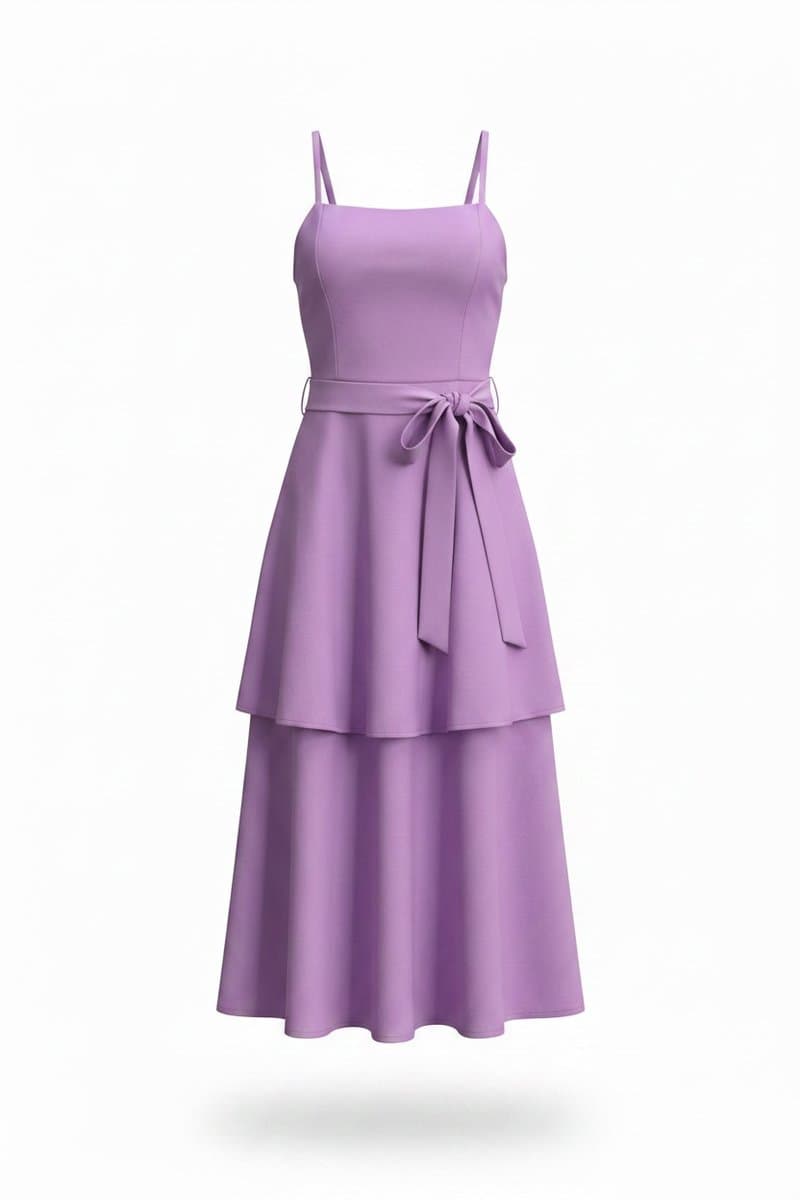 Vestido Longo Roxo Olu Olu, Violeta, tamanho G — foto 3