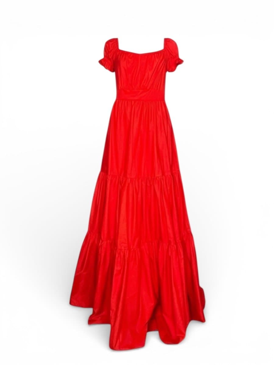 Vestido Longo Verm Carlota Costa G, Carlota Costa, Vermelho, tamanho G