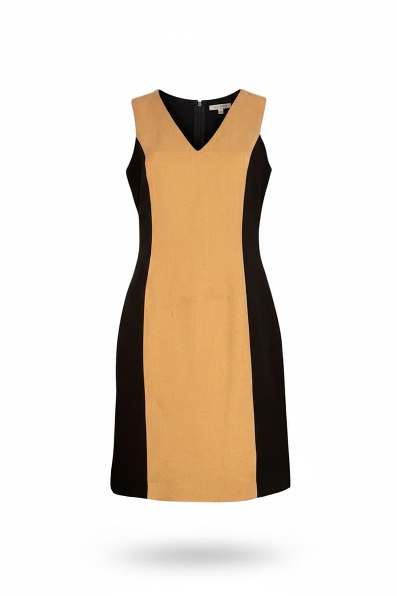 Vestido Bicolor Fendi/Preto Ysc 40, Fendi, Preto, tamanho 40