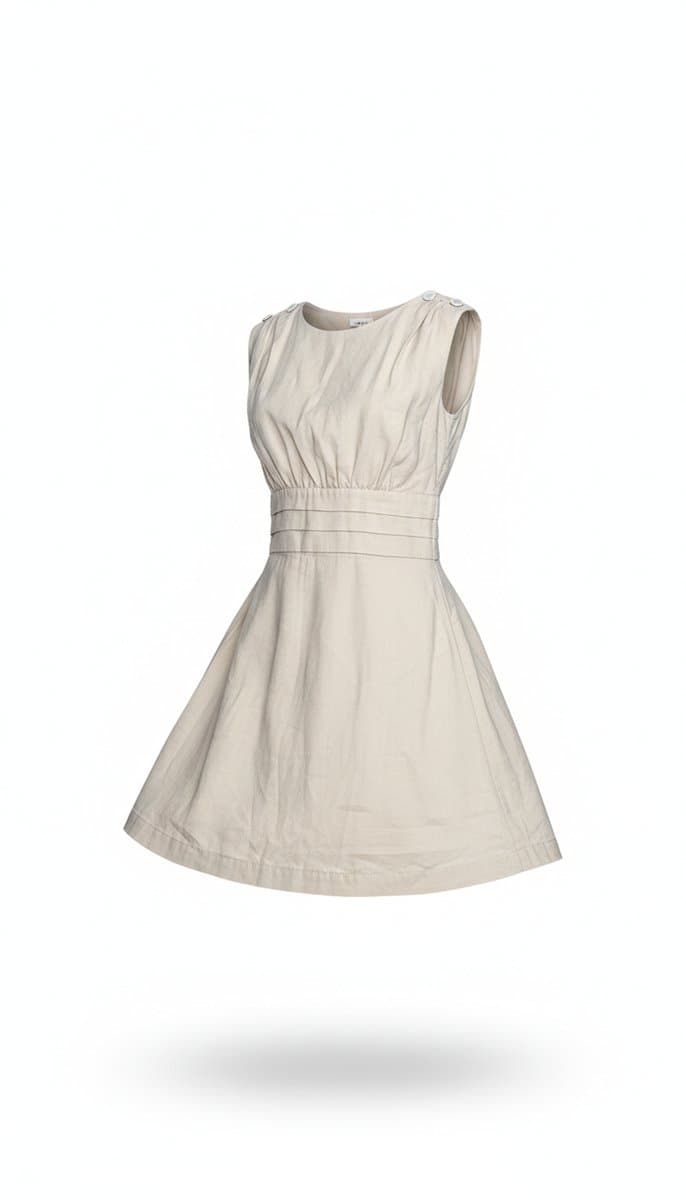 Vestido Areia M Bsoul, Bsoul, Bege, tamanho M
