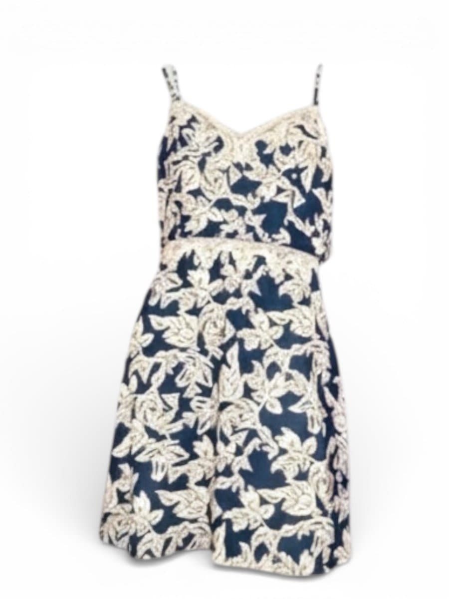 Vestido Estampa Marinho Amissima M, Amissima, Azul-marinho, tamanho M