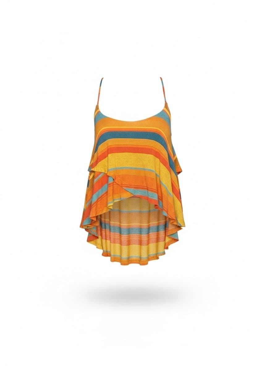 Regata Listras Dress To M, Dress To, Estampada, tamanho M