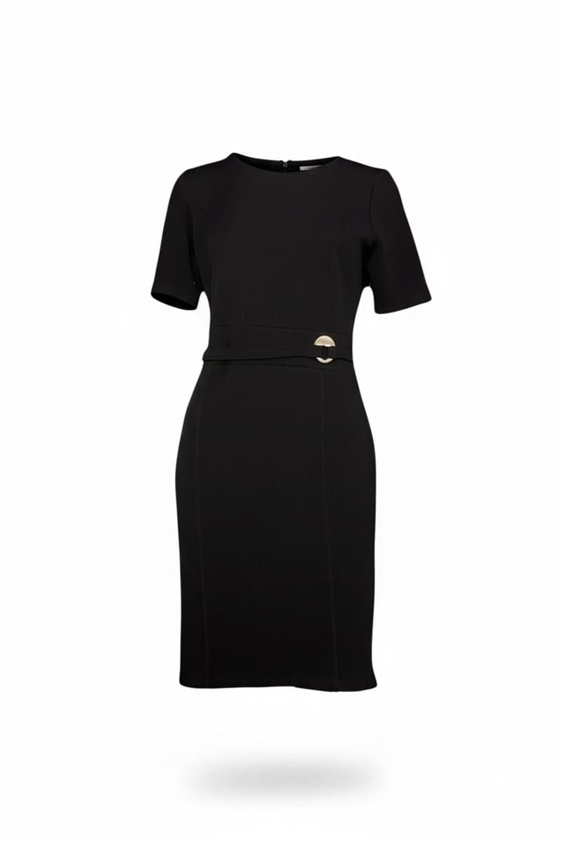 Vestido Midi Preto Texturizado G, Preto, tamanho G