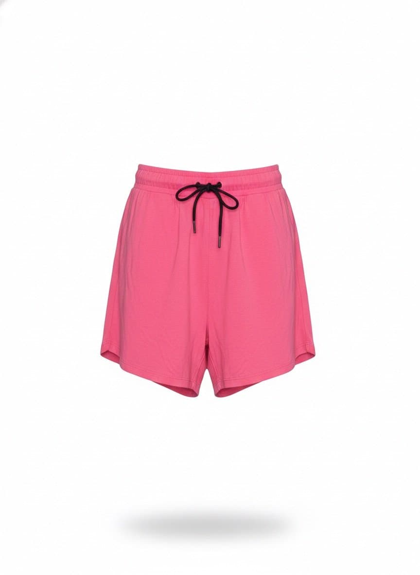 Shorts Pink Malha Enfim M, Rosa-chiclete, tamanho M