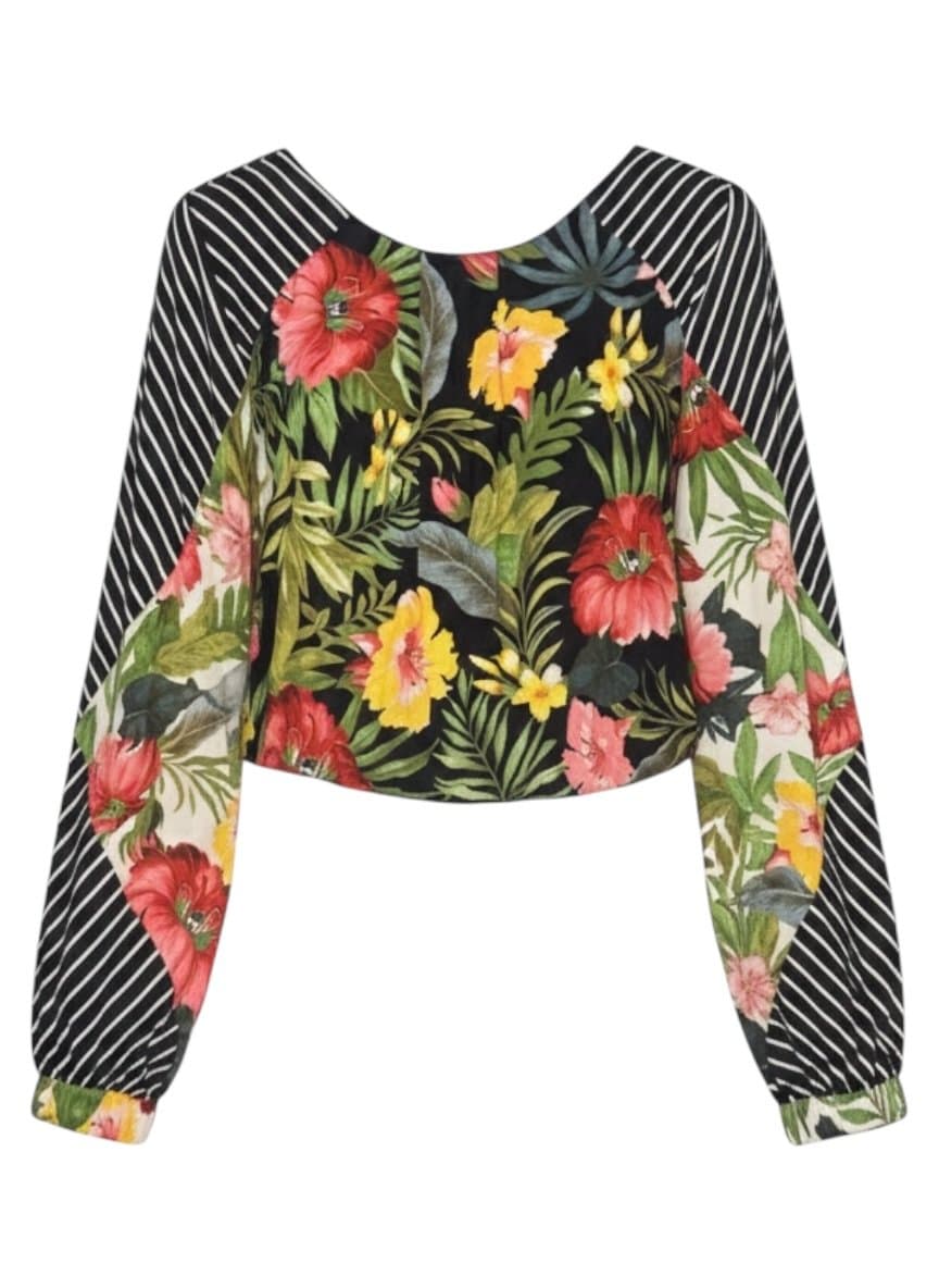 Blusa Cropped Farm Estampa G, Farm, Estampada, tamanho G