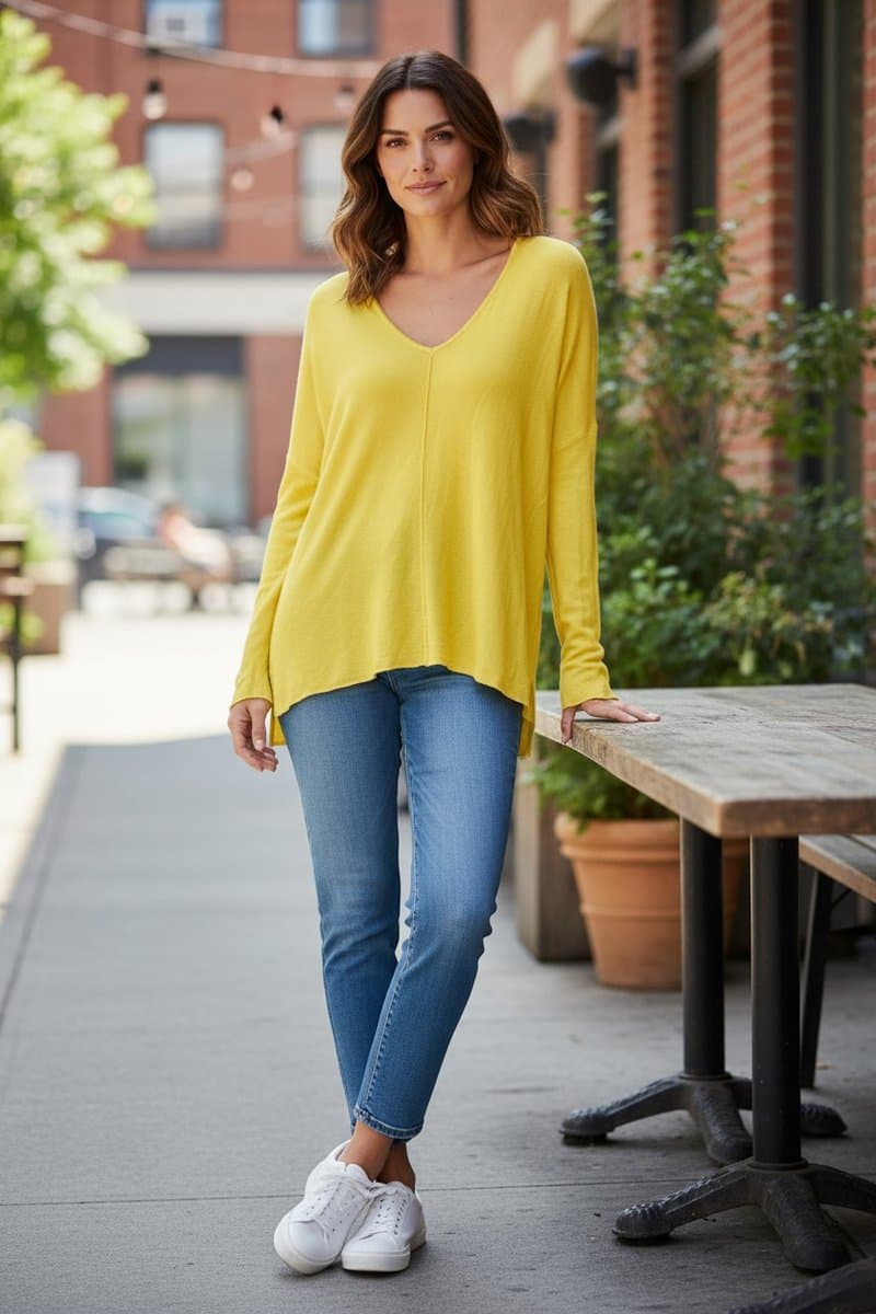 Tricot Amarelo ML Lelis Blanc M, Lelis Blanc, Amarelo, tamanho M — foto 2