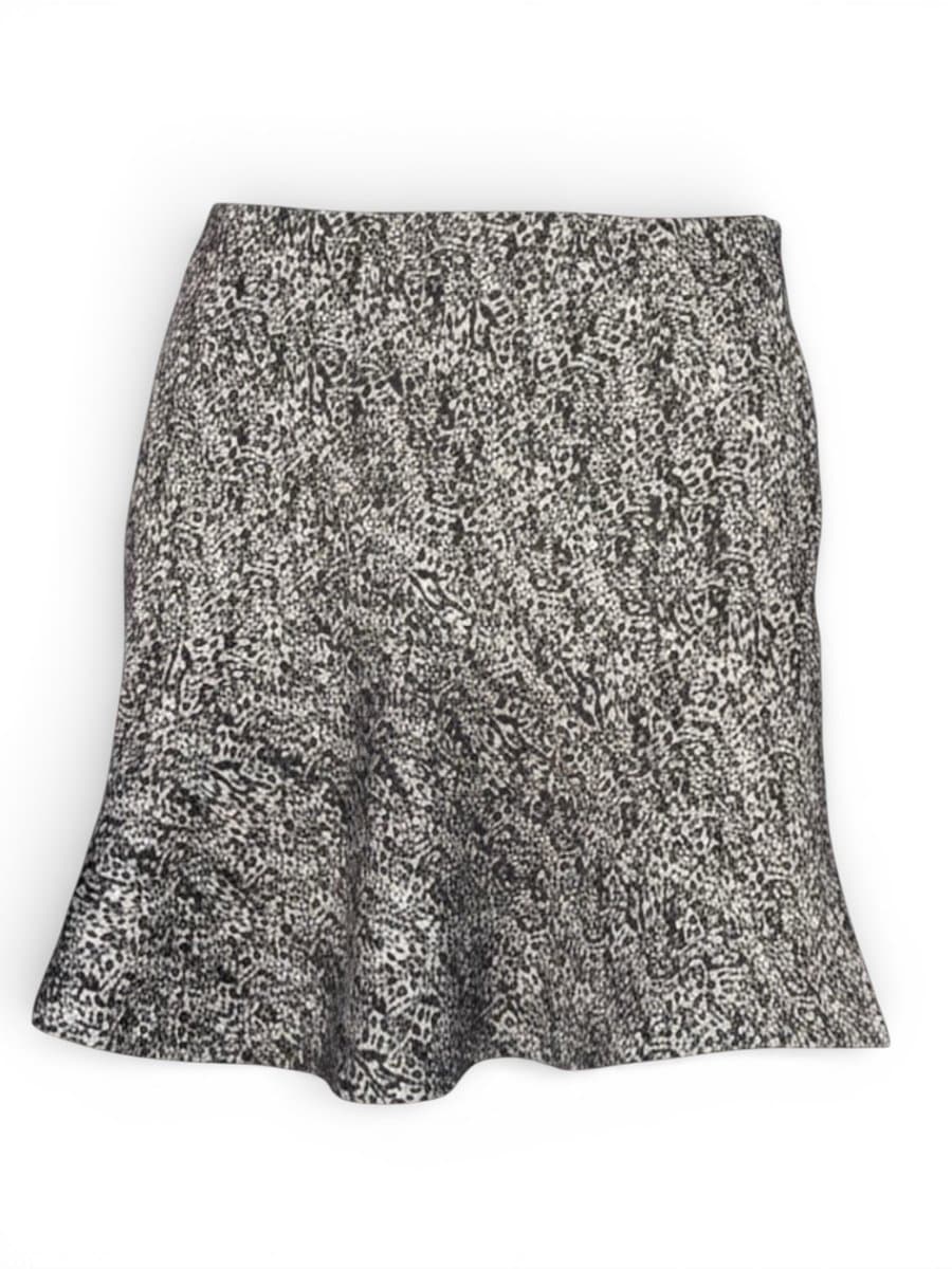 Saia Zara Animal Print Cinza, Zara, Cinza, tamanho P