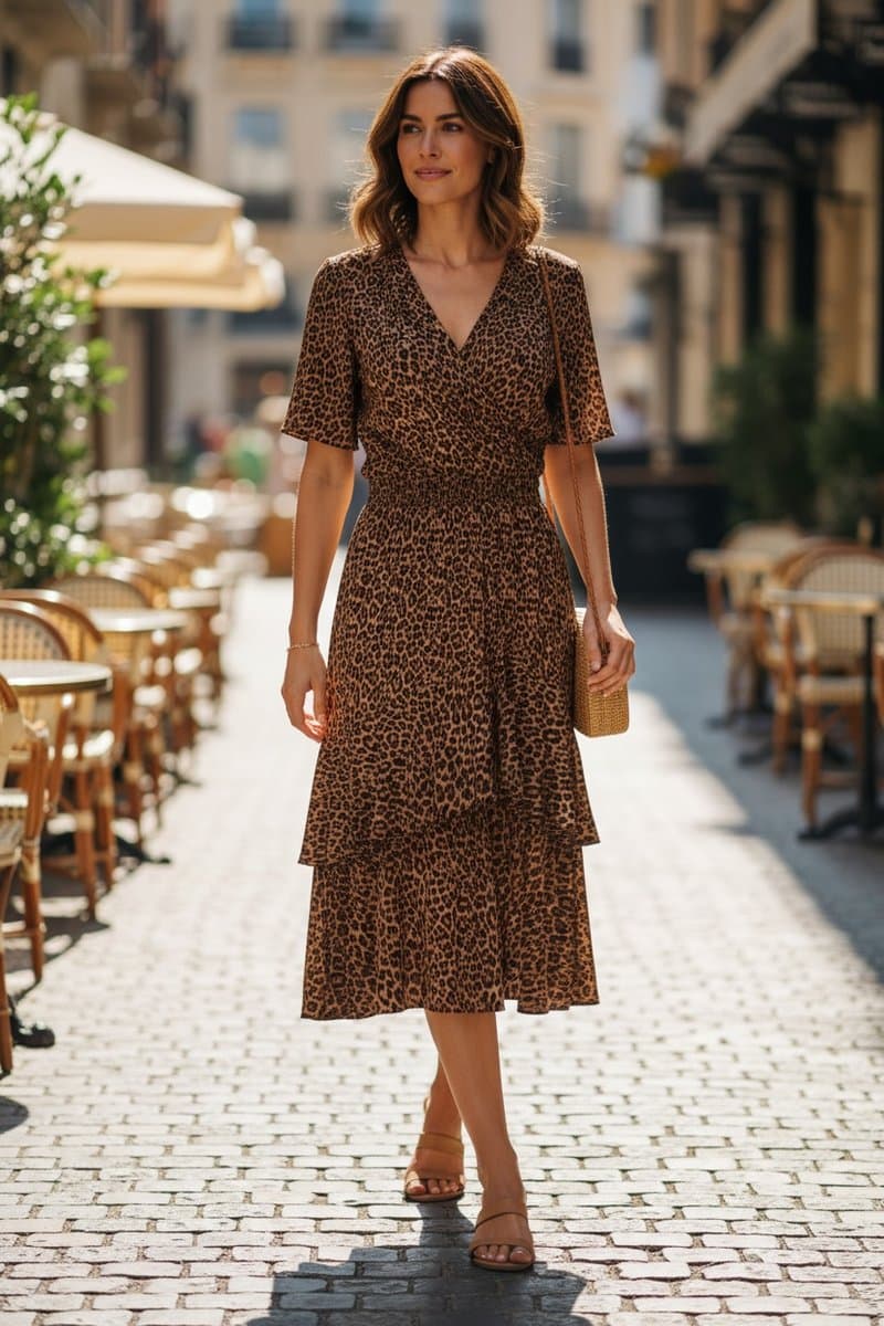 Vestido Onça Angel M,, Estampada, tamanho M — foto 2