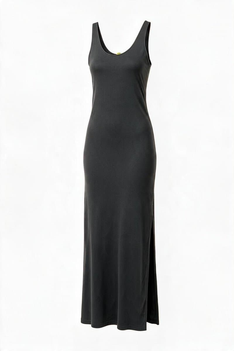 Vestido Algodão Longo Preto Farm G, Farm, Preto, tamanho Não informado