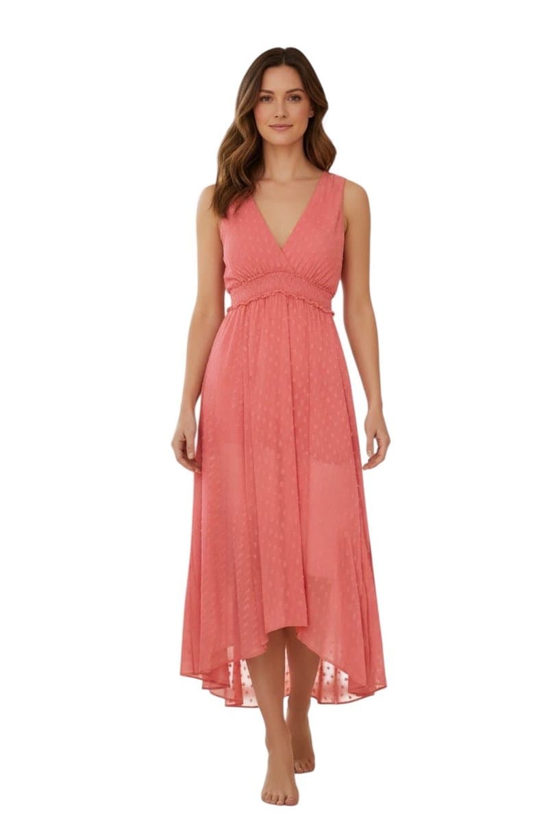 Vestido Goiaba Edsmeral M, Coral, tamanho M