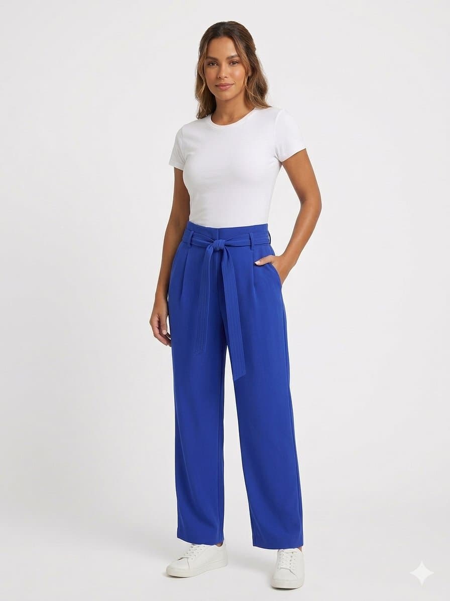 Calça Azul Royal Karmani P, Azul, tamanho P — foto 2