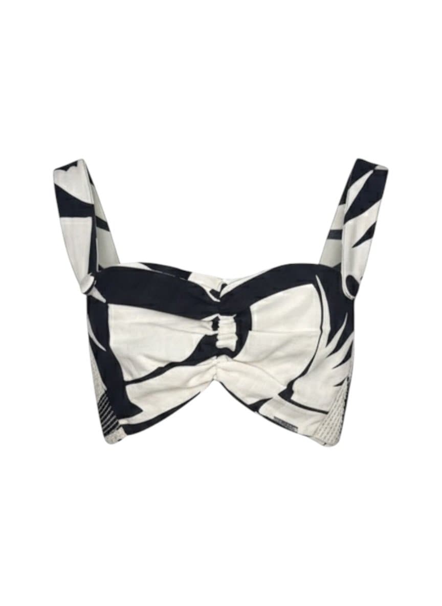 Top Linho Estampado P&b Forum, Forum, Estampada, tamanho G