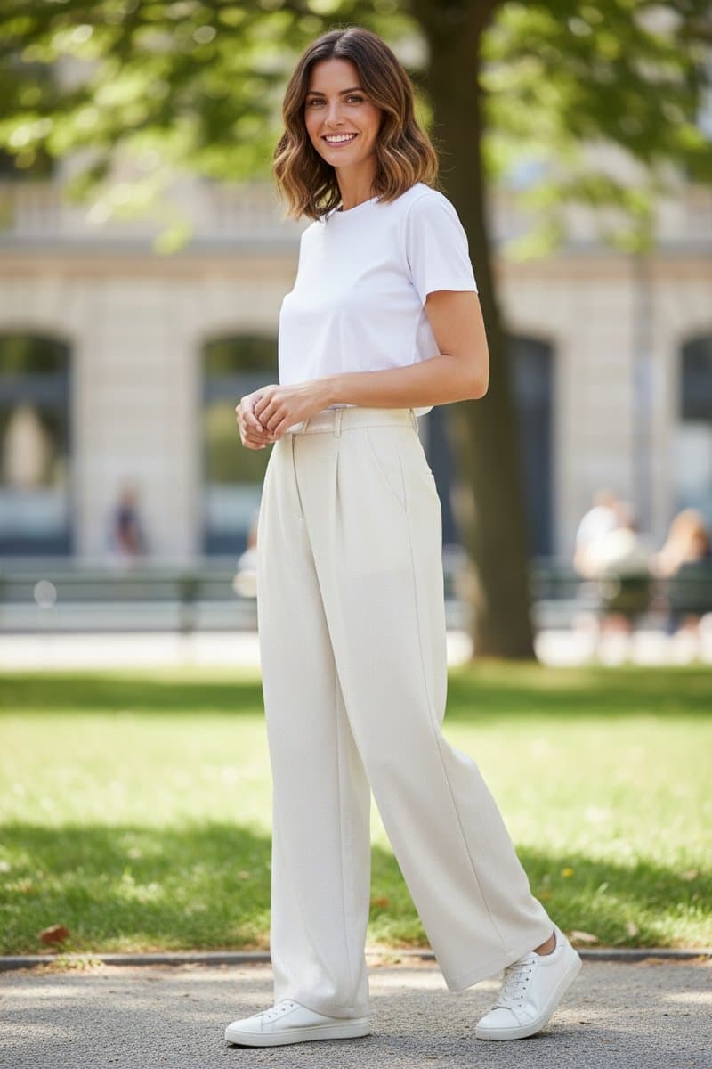 Calça Wide Leg Alfaitaria Prata Myft G, Myft, Prateado, tamanho G — foto 2