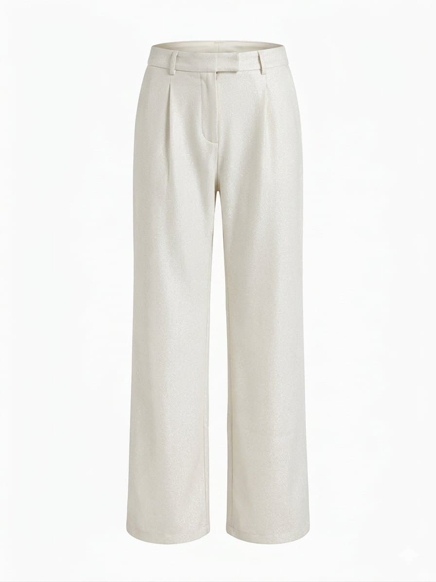 Calça Wide Leg Alfaitaria Prata Myft G, Myft, Prateado, tamanho G