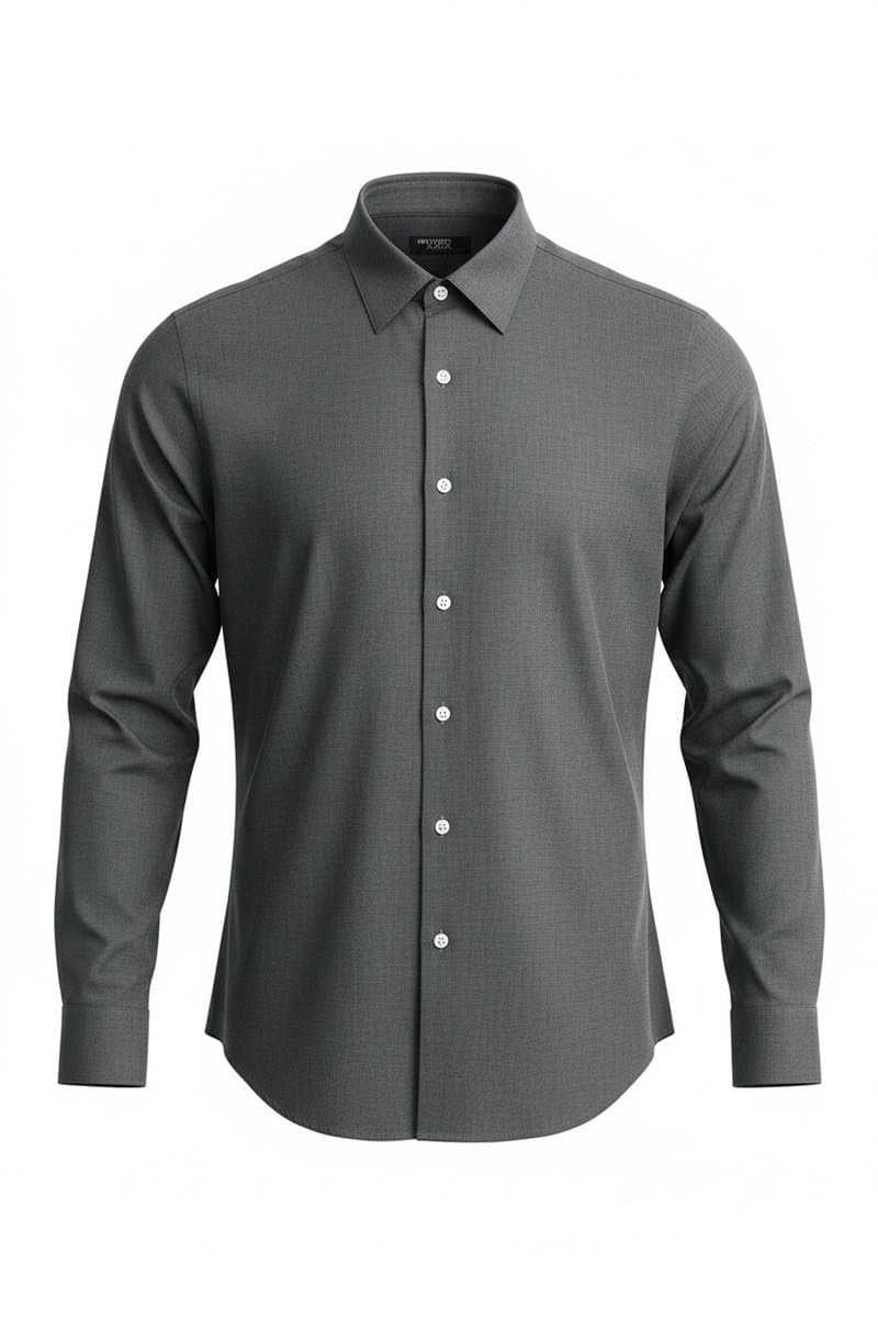 Camisa Ml Chumbo Ricardo Almeida Office, Ricardo Almeida, Cinza-escuro, tamanho XGG