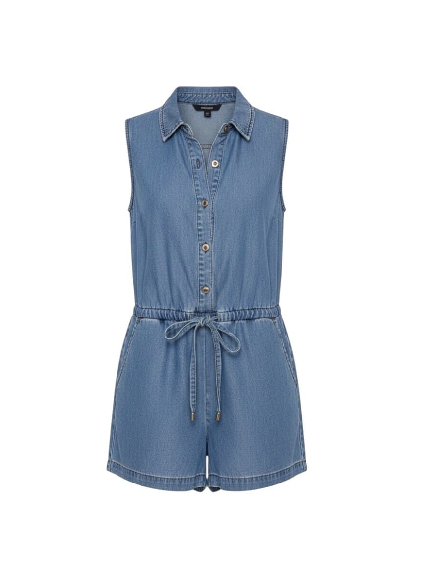 Macaquyinho Jeans Forever 21, Forever 21, Azul, tamanho P