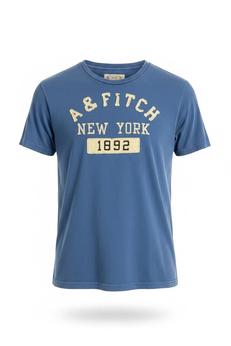 Camiseta Azul Abercrombie, Abercrombie & Fitch, Azul, tamanho XGG