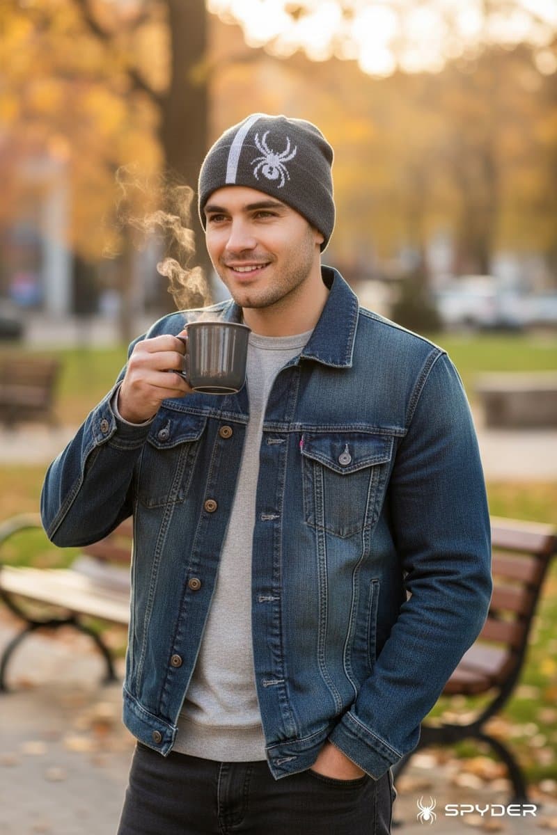 Gorro Spider UN, Cinza-escuro, tamanho Não informado — foto 2