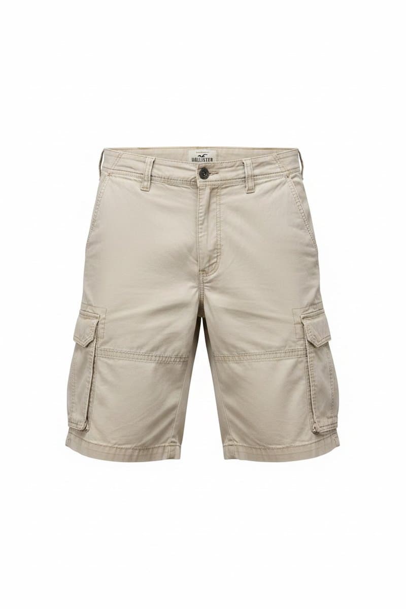Bermuda Natural Cargo Hollister, Hollister, Bege, tamanho 46