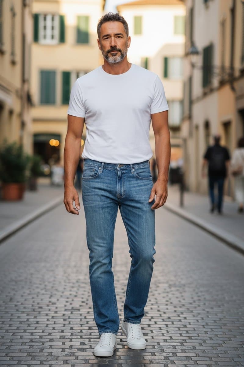 Calça Jeans Básica Gap, GAP, Azul, tamanho 46 — foto 3
