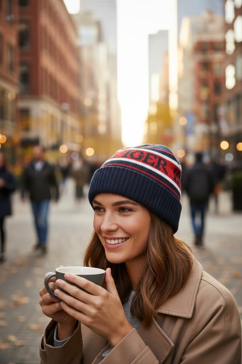 Gorro Tommy, Tommy Hilfiger, Azul-marinho, tamanho Não informado — foto 2