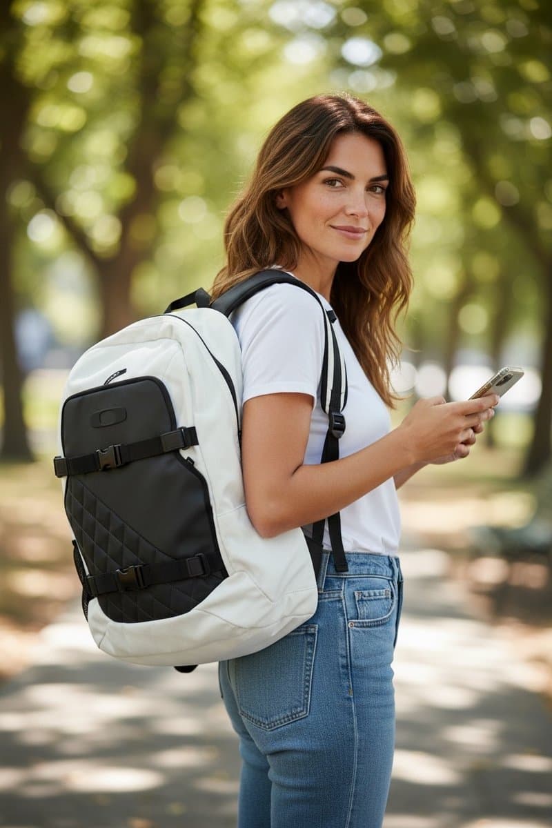 Mochila Off Oakley, Branco, tamanho Não informado — foto 2