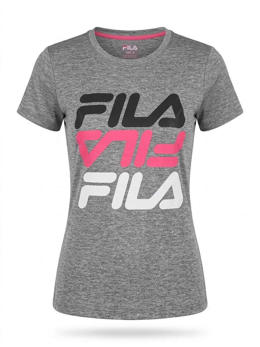 Tee Mescla Fila P, Fila, Cinza, tamanho P