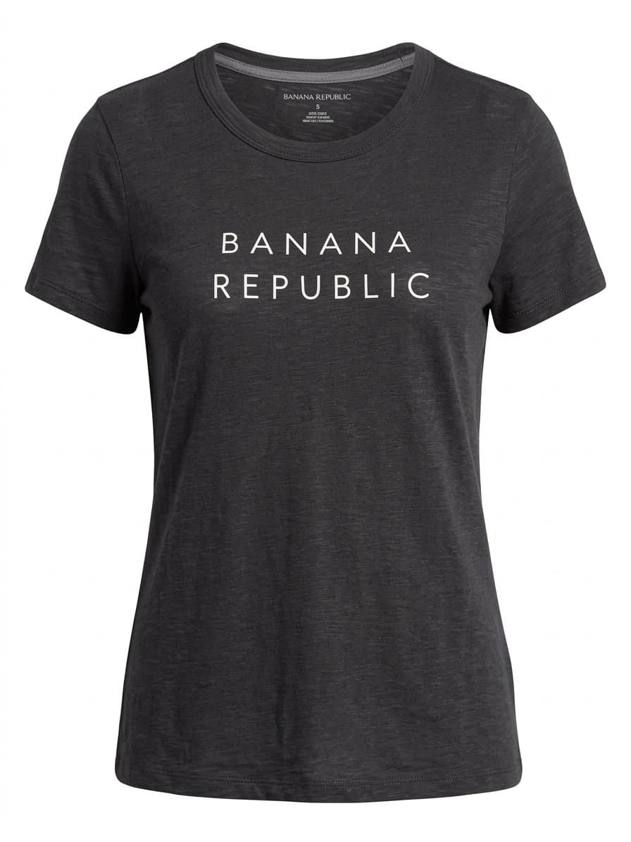 Tee Preta Banana Republic P, Banana Republic, Preto, tamanho P