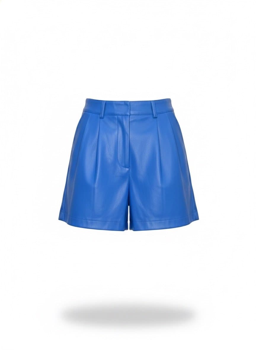 Shorts Azul Couro Eco Primark P, Primark, Azul, tamanho P
