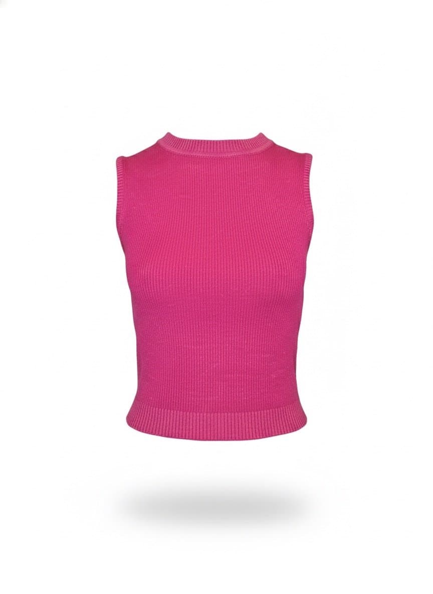 Cropped Tricot Pink Lurex Primark P, Primark, Rosa-chiclete, tamanho P