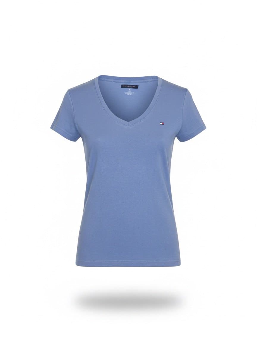 Tee V Azul Tommy P, Tommy Hilfiger, Azul, tamanho P