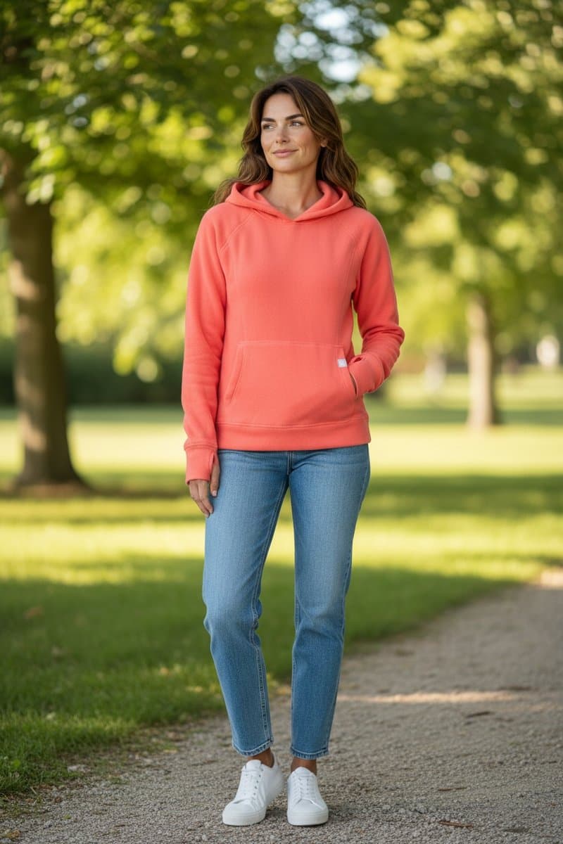 Moletom Fleece Gap Melancia P, GAP, Coral, tamanho P — foto 2