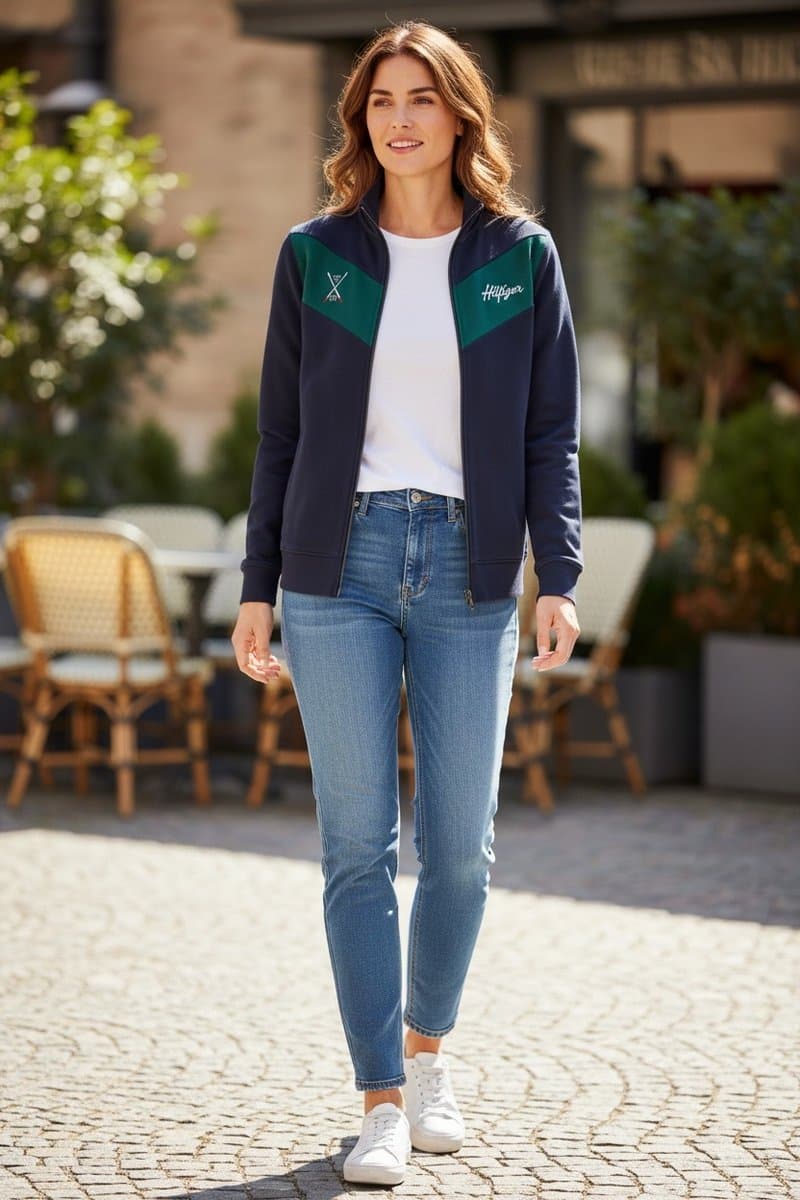 Moletom Tommy Marinho P, Tommy Hilfiger, Azul-marinho, tamanho P — foto 2