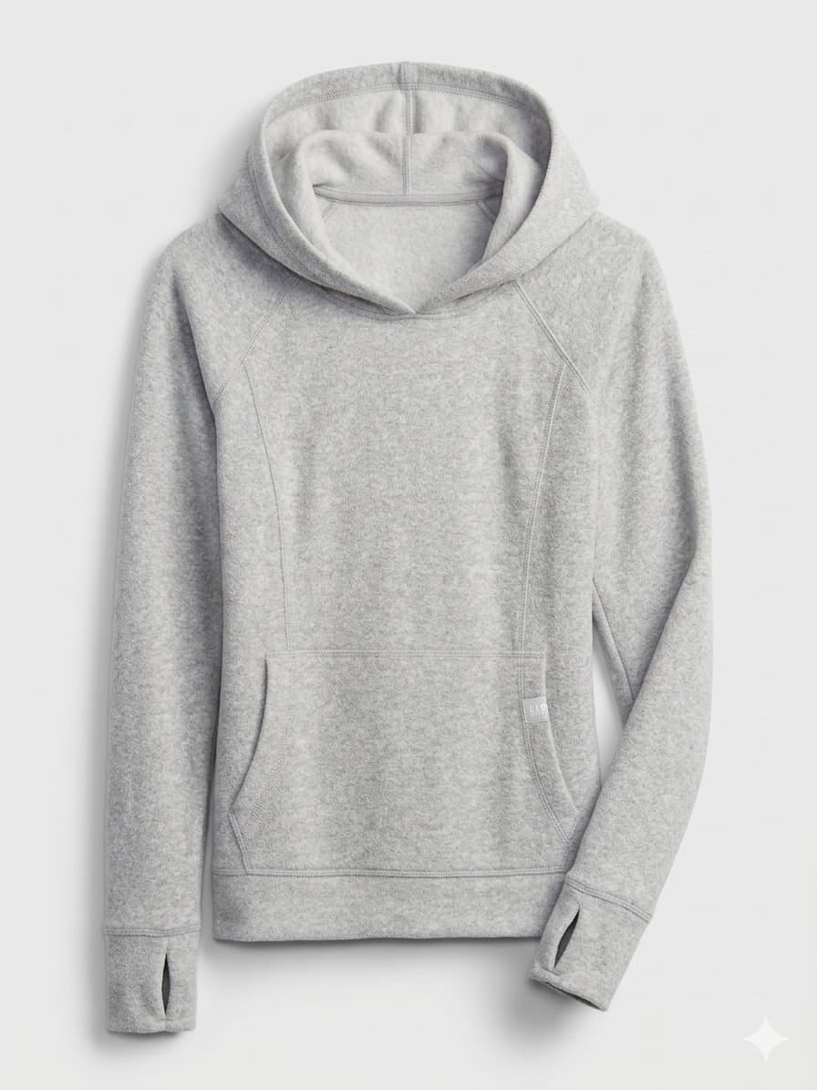 Moletomk Fleece Gap Cinza PP, GAP, Cinza, tamanho PP