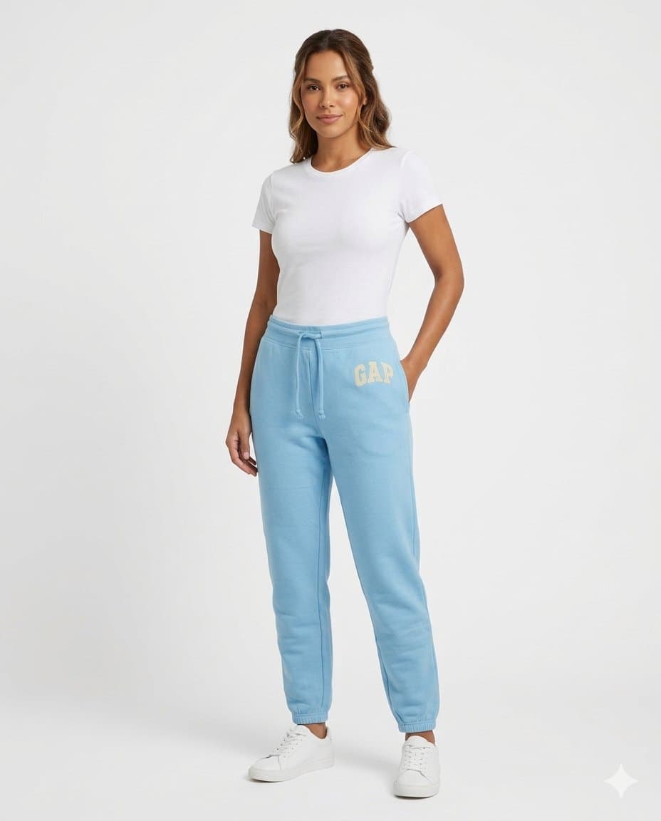 Calça Molewtom Azul Bebe Gap P, GAP, Azul-claro, tamanho P — foto 2