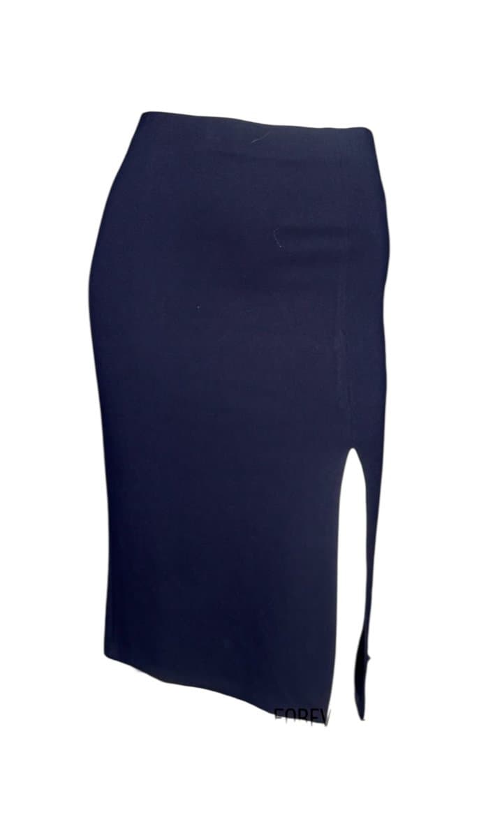 Saia Lapis Marinho Forever 21 P, Forever 21, Azul-marinho, tamanho P