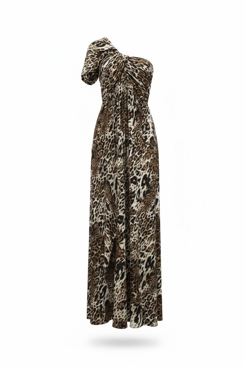Vestido Longo Animal Print Adoro P, Estampada, tamanho P — foto 3