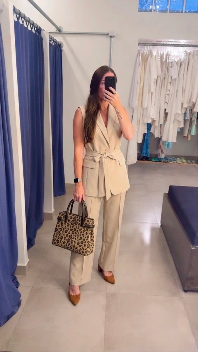 Conjunto Areia S&j, Bege, tamanho G — foto 4