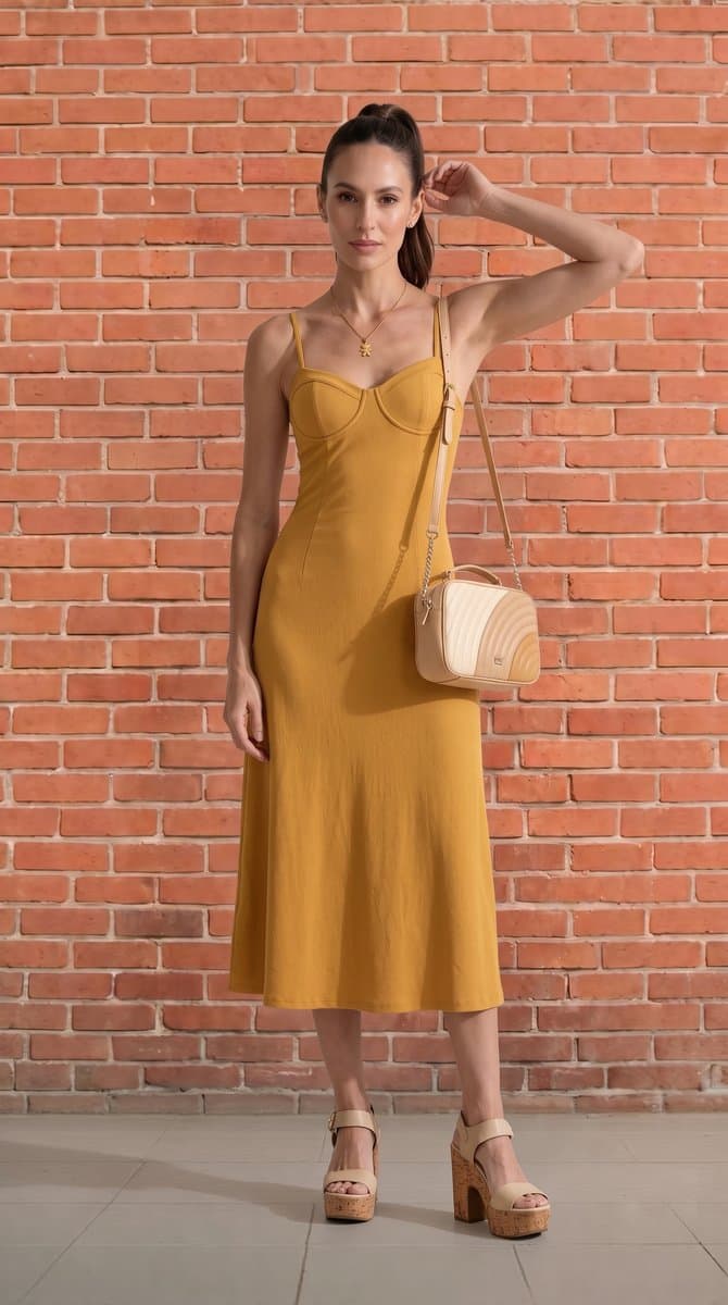 Vestido Gule DOCE DE LEITE, Doce de leite, tamanho P — foto 2