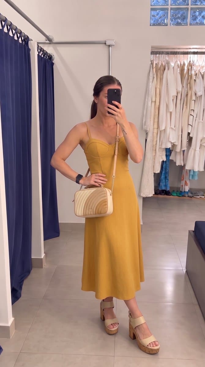 Vestido Gule DOCE DE LEITE, Doce de leite, tamanho P — foto 3