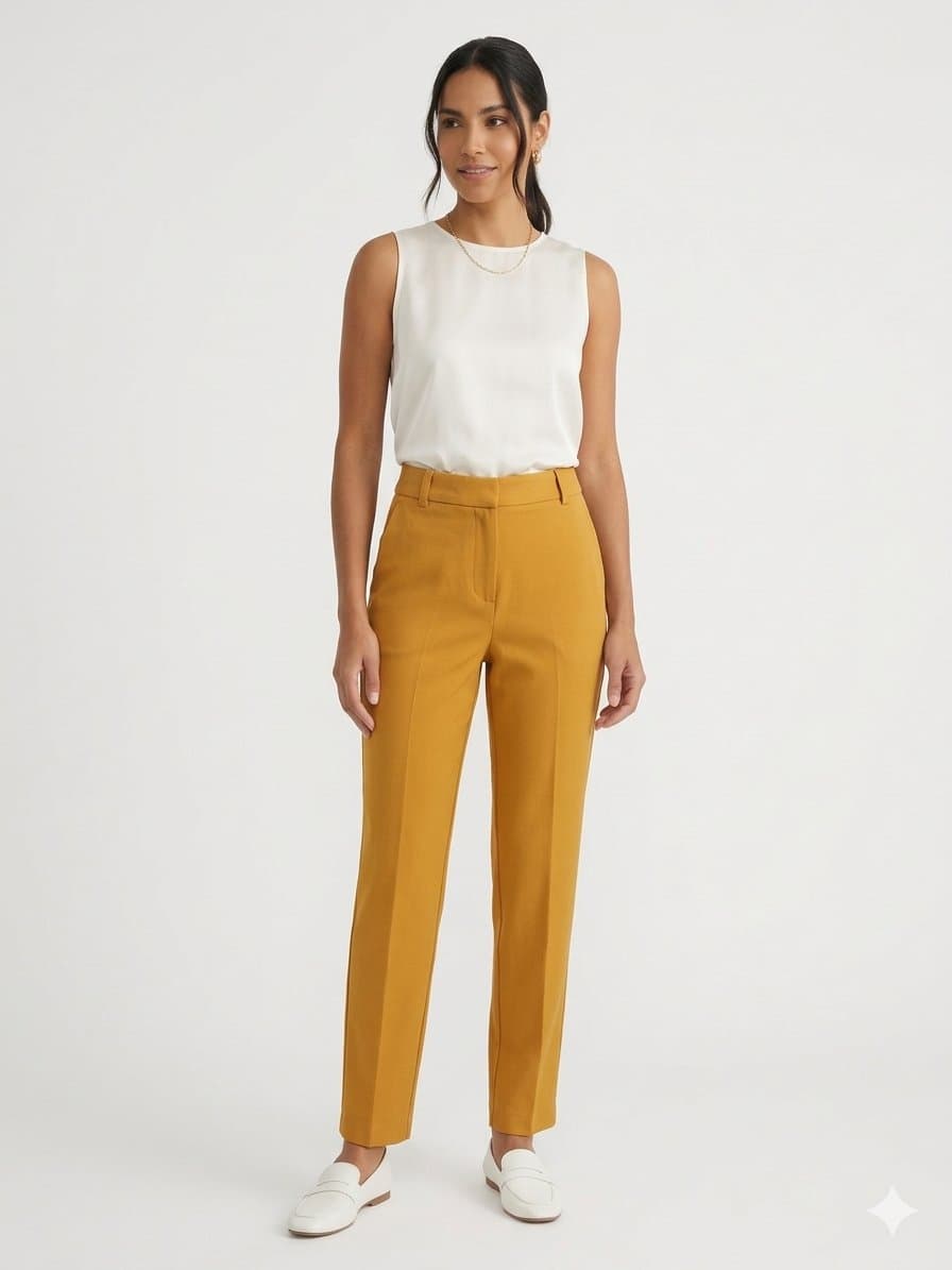 Calça Caramelo Shoulder 36, Marrom-claro, tamanho 36 — foto 2