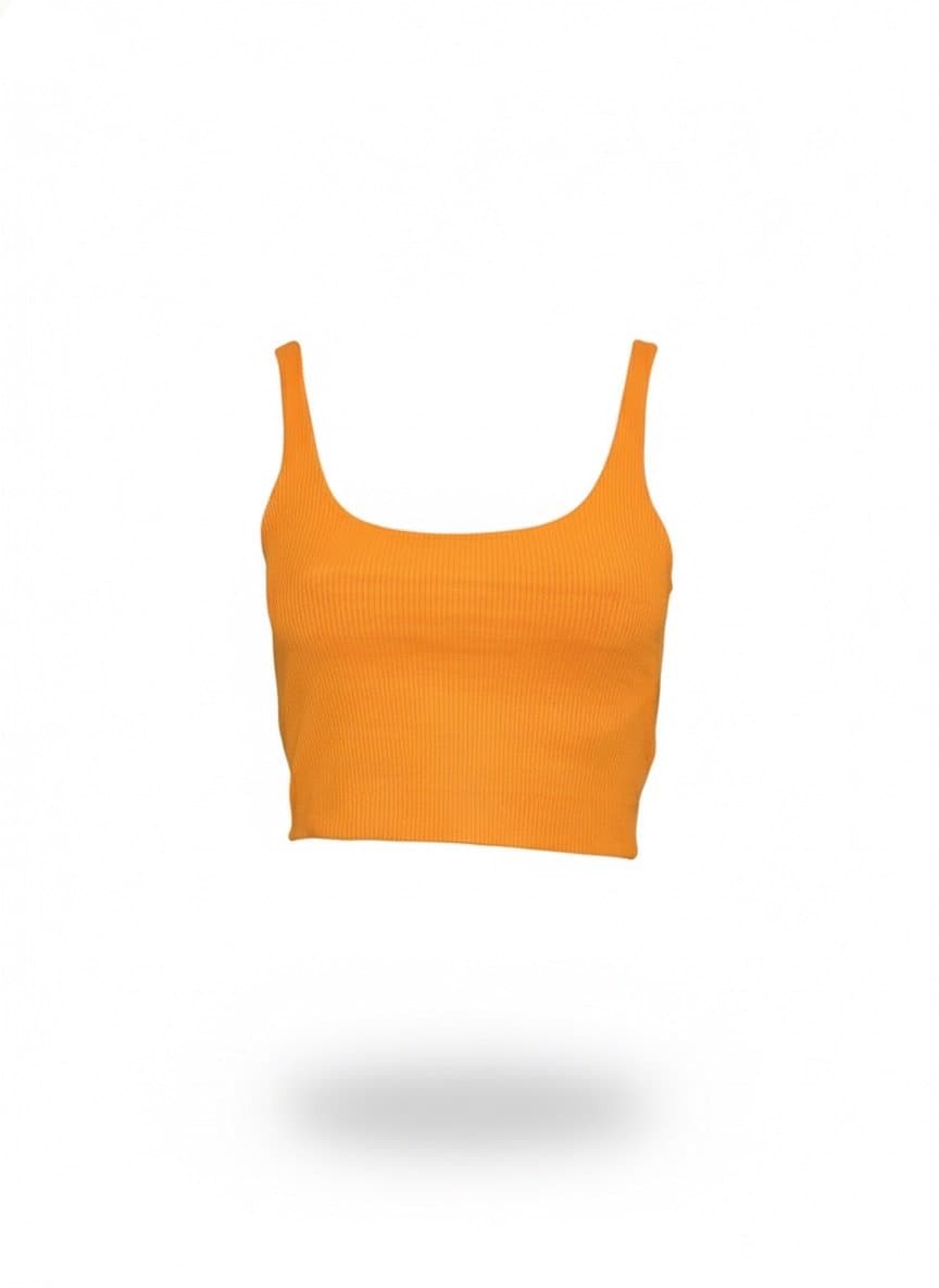 Cropped Canelado Elanova Coral P, Elanova, Coral, tamanho P